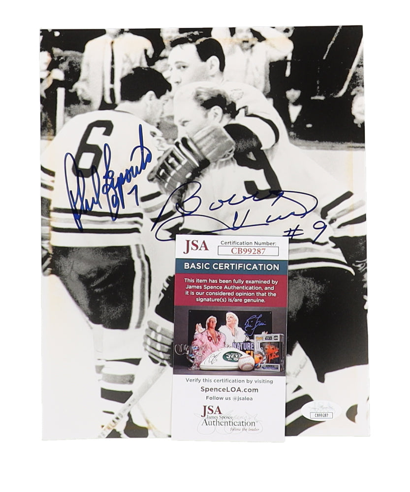 Bobby Hull & Phil Esposito Signed (JSA) 8x10 Photo