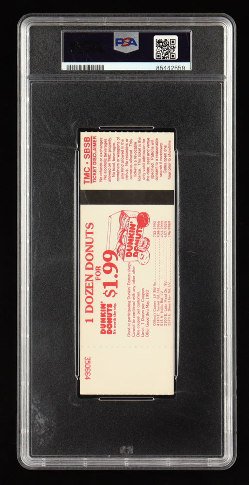 Julio Cesar Chavez Signed 1992 "Chavez vs Camacho" Boxing Ticket (PSA | Auto Grade PSA 10) Julio Cesar Chavez vs Hector Camacho | Autograph Graded PSA 10