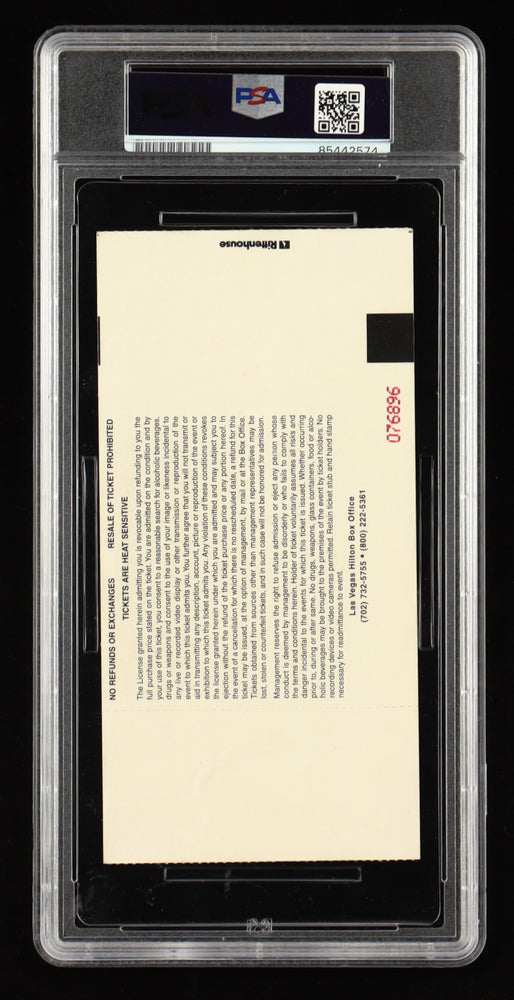Julio Cesar Chavez Signed 1999 "Chavez vs Wise" Boxing Ticket (PSA | Auto Grade PSA 10) Julio Cesar Chavez vs Willy Wise | Autograph Graded PSA 10
