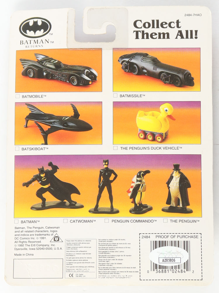 Patricia Peters Signed (JSA) 1991 "Batman Returns" Catwoman 3" Diecast Metal Figure Inscribed "Catwoman" - Catwoman
