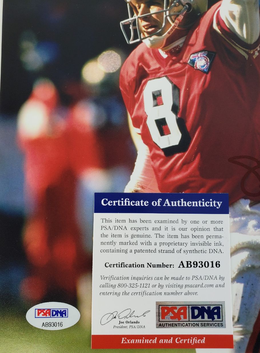 Steve Young Signed San Francisco 49ers 8x10 Photo (PSA/DNA COA)