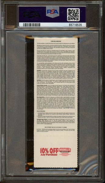 Roger Clemens "300th Win" & "4000 K" Signed Authentic New York Yankees Game Ticket Stub - 6/13/2003 Clemens' 3,000th Career Win & 4,000th Career Strikeout - Autograph Graded 10 (PSA/DNA Encapsulated)