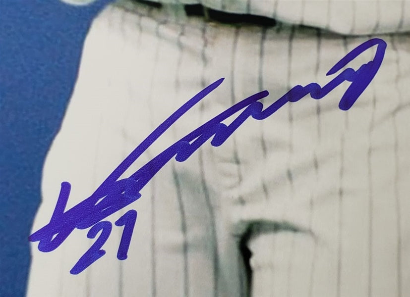Vladimir Guerrero Sr. & Vladimir Guerrero Jr. Dual Signed (Beckett) Montreal Expos Father & Son 16x20 Photo (Beckett Witness Certified)
