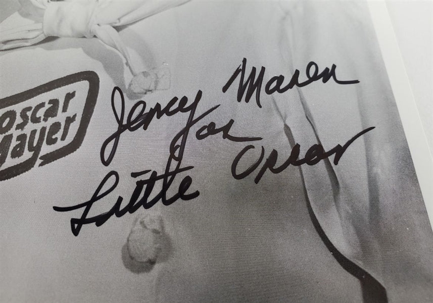 Jerry Maren "Little Oscar" Signed (JSA COA) Oscar Mayer 8x10 Photo