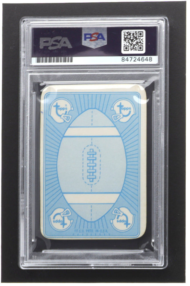 O.J. Simpson Signed 1971 Topps Game Inserts #7 (PSA)