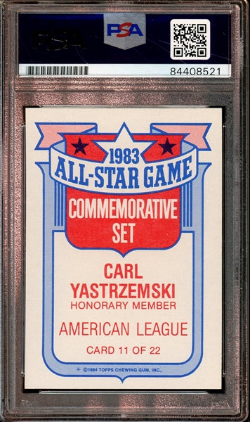 Carl Yastrzemski 2016 Topps Archives Signature Series Baseball Card - #13 of 17 (PSA/DNA Encapsulated)