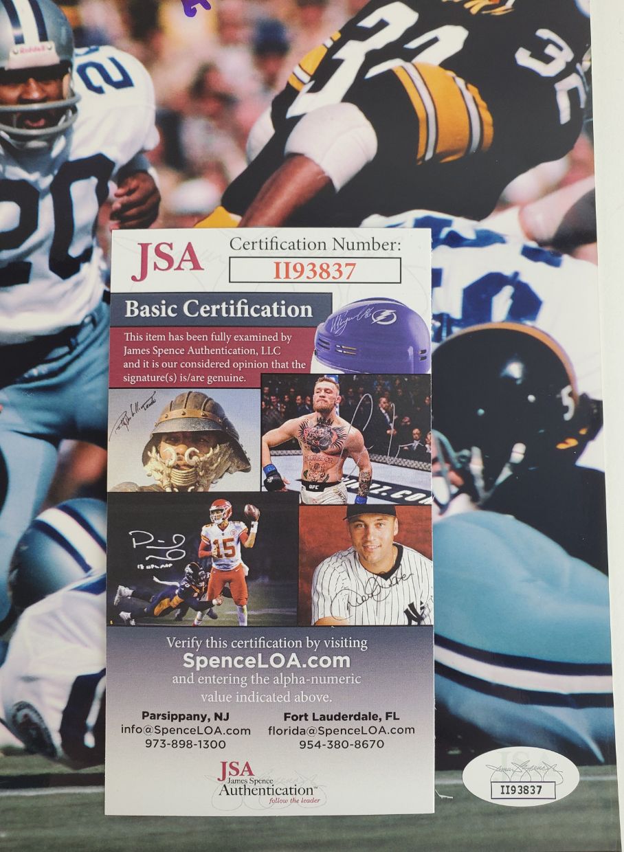 Mel Renfro "HOF 96" Signed Dallas Cowboys 8x10 Photo (JSA COA)