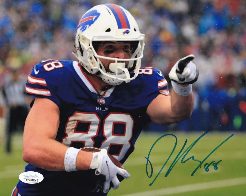 Devin Singletary Signed Bills 8x10 Photo (JSA COA)