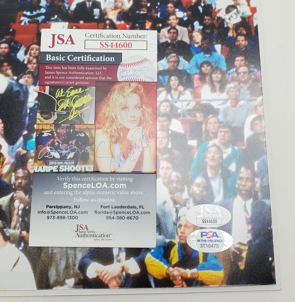 Larry Johnson Signed (JSA COA) Charlotte Hornets Slam Dunk Contest 16x20 Photo