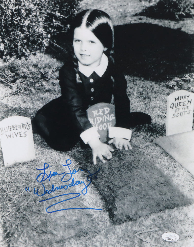 Lisa Loring Signed "The Addams Family" 11x14 Photo Inscribed "Wednesday" (JSA)