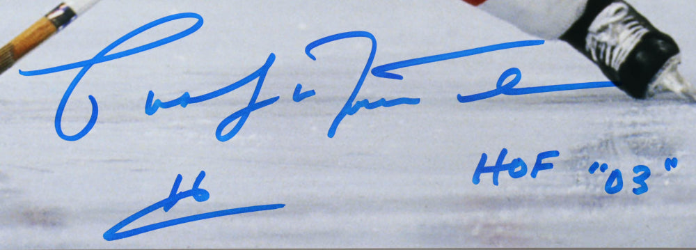 Pat LaFontaine Signed (JSA) Islanders 16x20 Photo Inscribed "HOF 03"