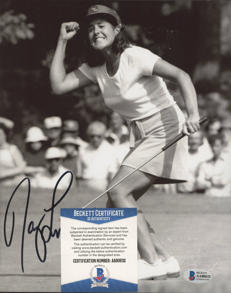 Nancy Lopez Signed 8x10 Photo Inscribed "2021" (Beckett COA)