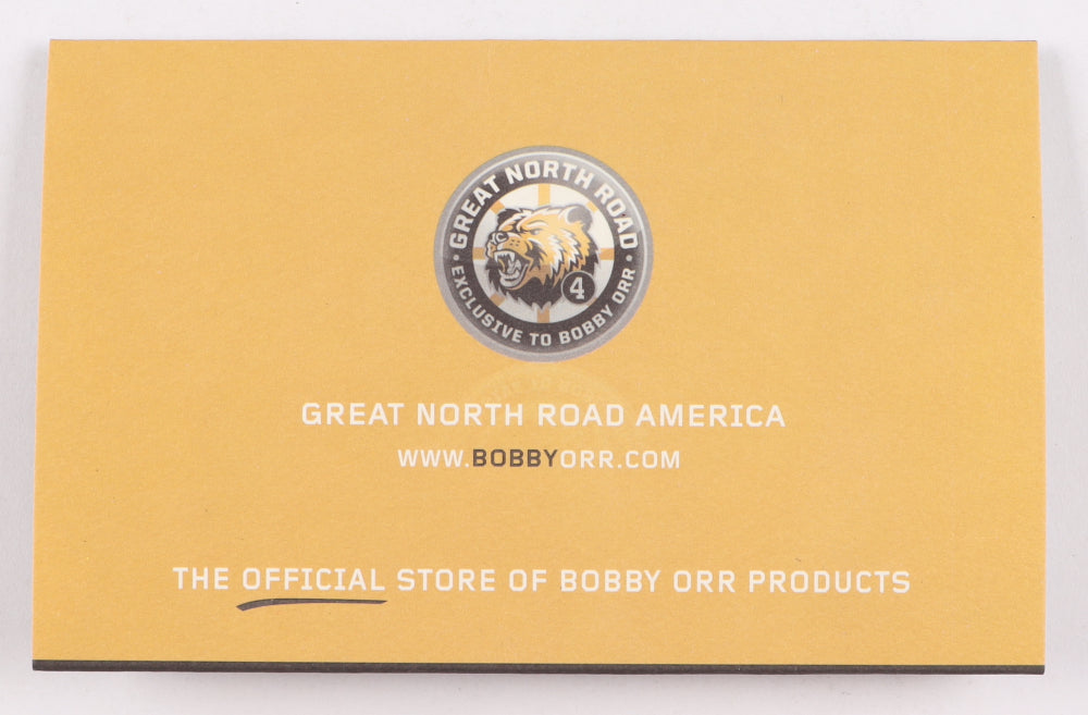 Bobby Orr Signed Bruins Logo Hockey Puck (Great North Road Marketing COA)