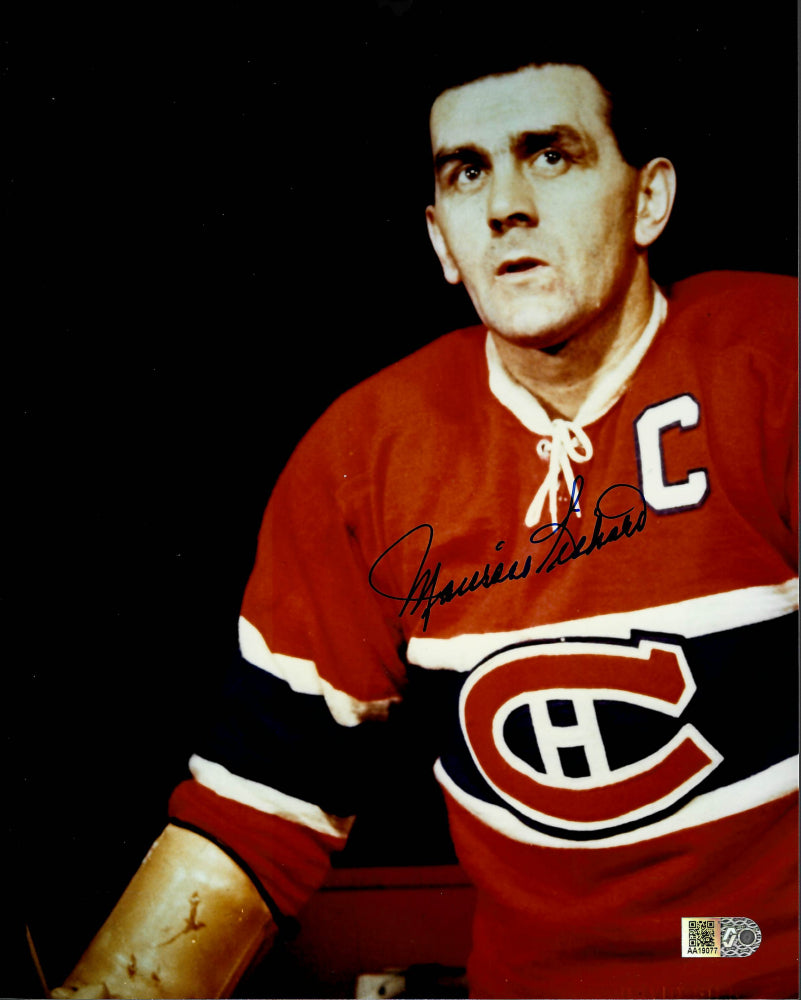 Maurice "Rocket" Richard Signed Canadiens 8x10 Photo (AIV COA)