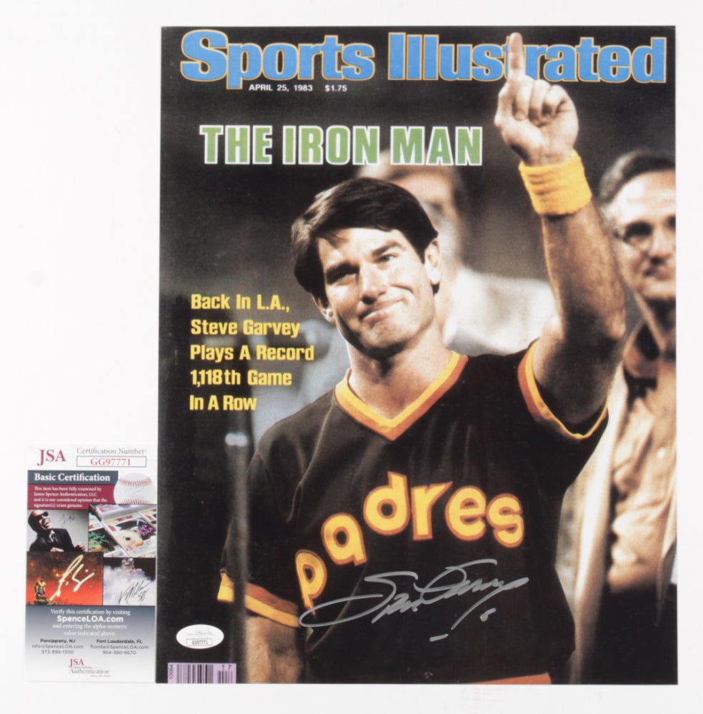 Steve Garvey Signed Padres 11x14 Photo (JSA COA)