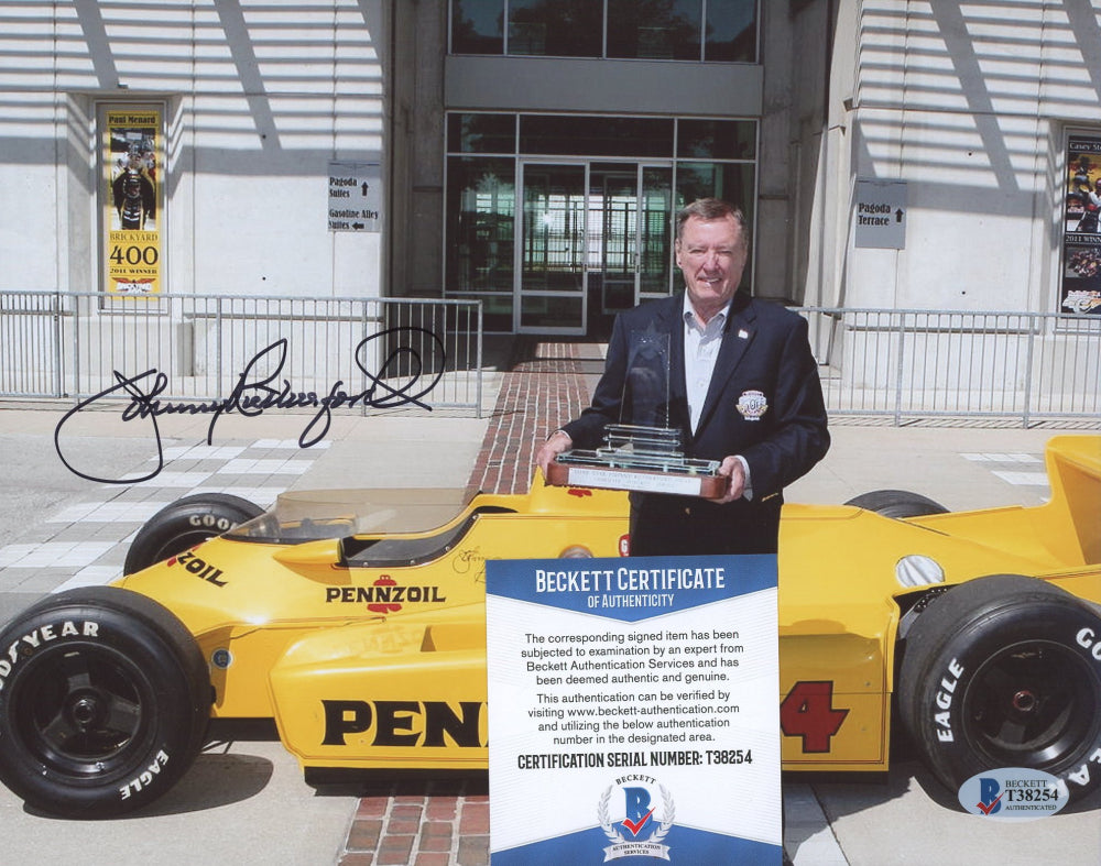 Johnny Rutherford Signed 8x10 Photo (Beckett COA)