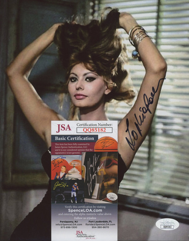 Sophia Loren Signed 8x10 Photo (JSA COA)