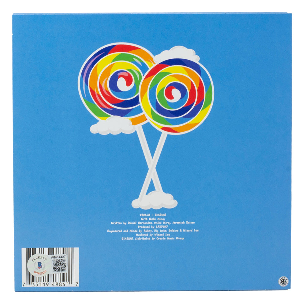 Tekashi 6ix9ine Signed "Trollz" Vinyl Record Album (Beckett)