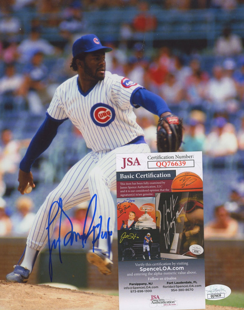 Lee Smith Signed Cubs 8x10 Photo (JSA COA)