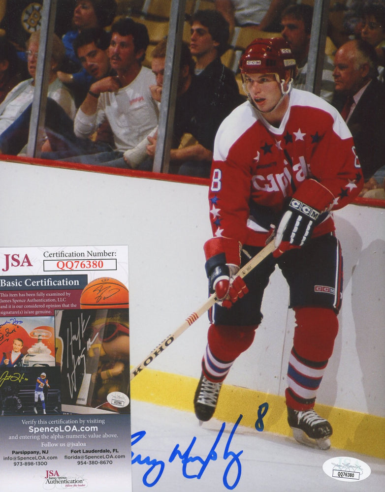 Larry Murphy Signed Capitals 8x10 Photo (JSA COA)
