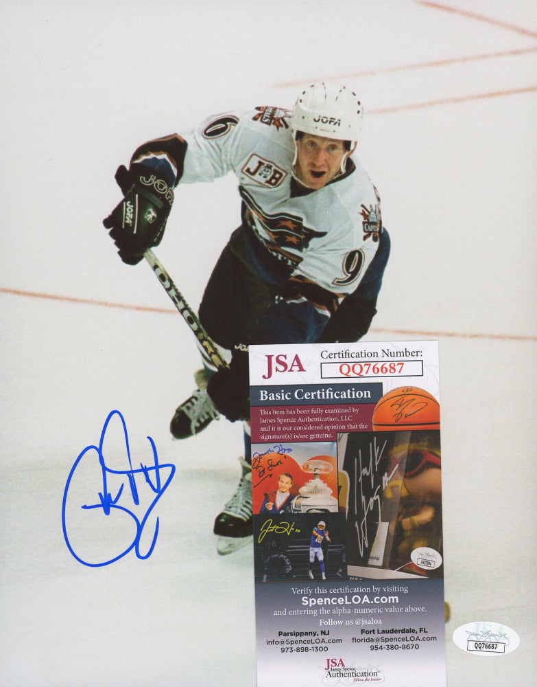 Phil Housley Signed Capitals 8x10 Photo (JSA COA)