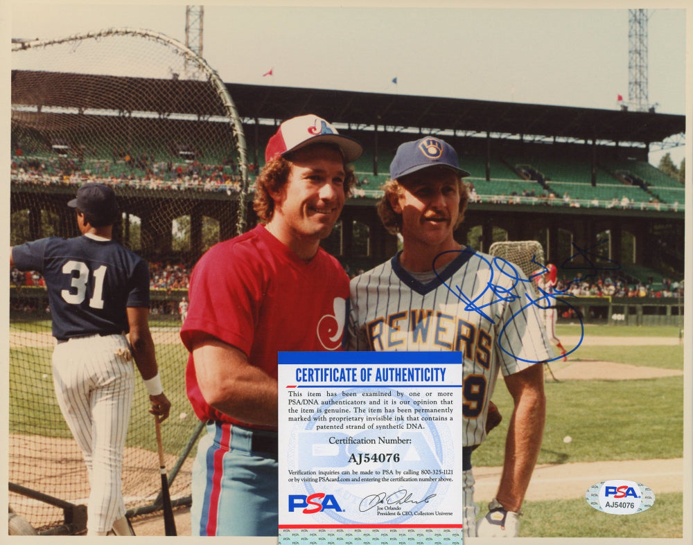 Robin Yount Signed Brewers 8x10 Photo (PSA COA)