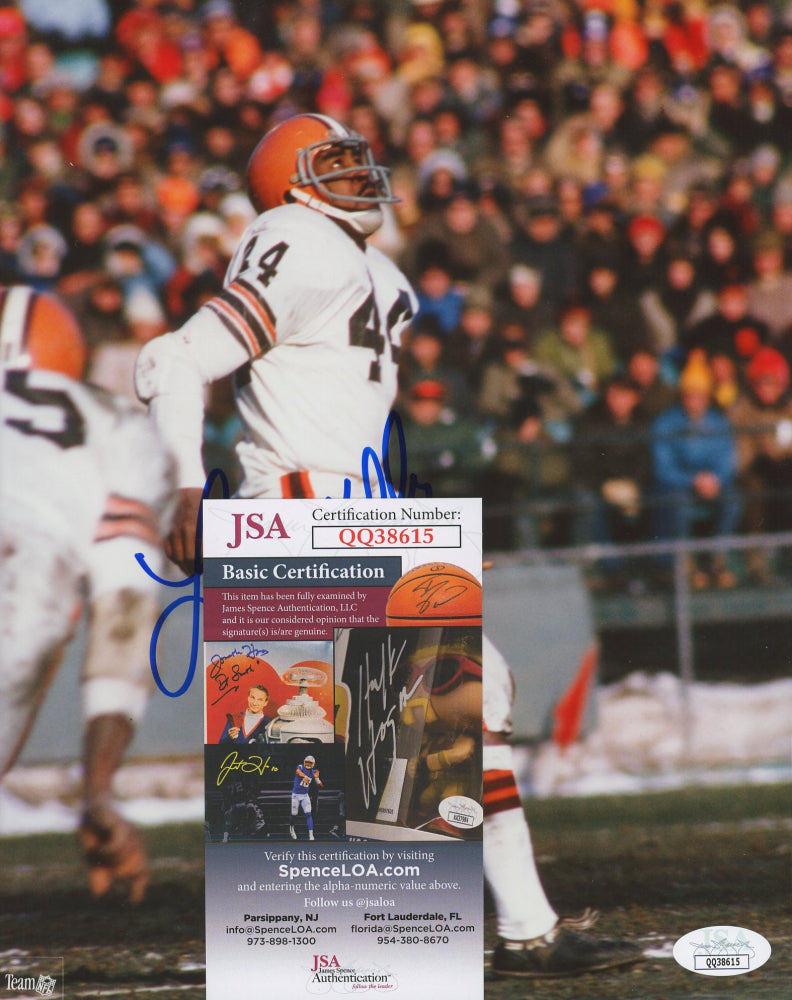 Leroy Kelly Signed Browns 8x10 Photo Inscribed "H.O.F 94" (JSA COA)