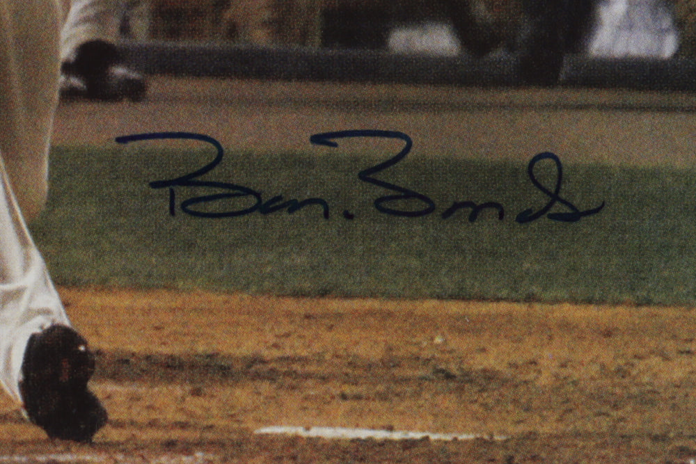Barry Bonds Signed Giants 11x14.5 Photo (Bonds Hologram & JSA COA) Official Barry Bonds Hologram