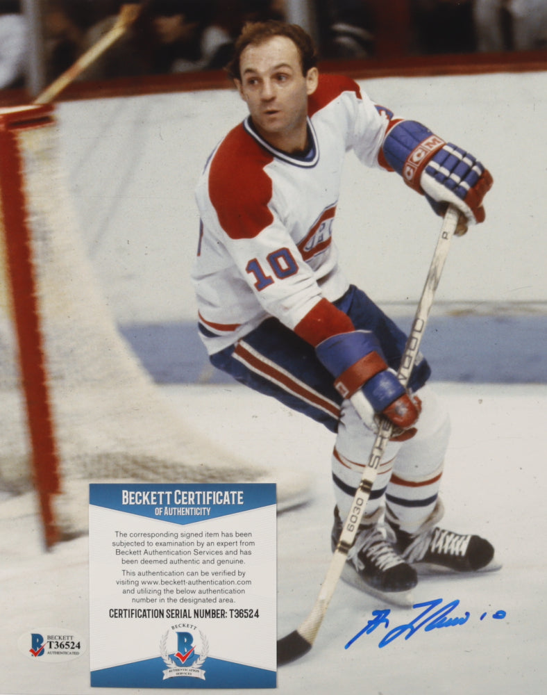 Guy Lafleur Signed Canadiens 8x10 Photo (Beckett COA)