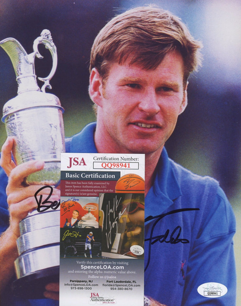 Nick Faldo Signed 8x10 Photo Inscribed "Best Wishes" (JSA COA)
