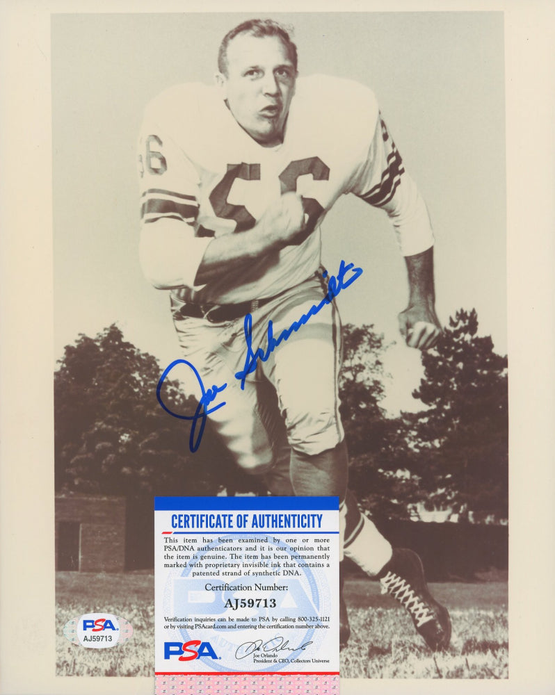 Joe Schmidt Signed Lions 8x10 Photo (PSA COA)