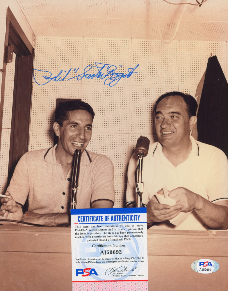 Phil "Scooter" Rizzuto Signed Yankees 8x10 Photo (PSA COA)