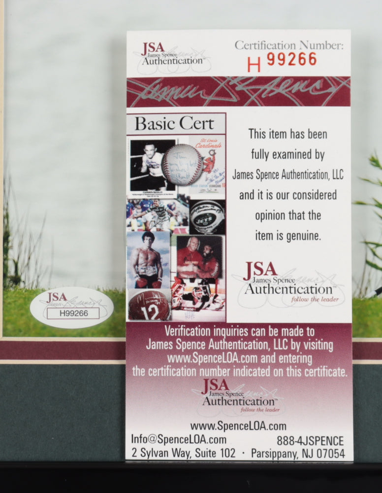 Tom Kite Signed 13x16 Custom Framed Photo Display (JSA COA)