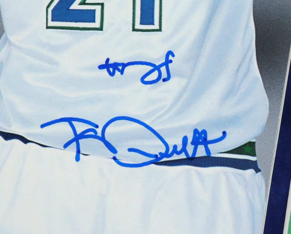 Kevin Garnett Signed (JSA COA) Timberwolves 19x27 Custom Framed Magazine Display