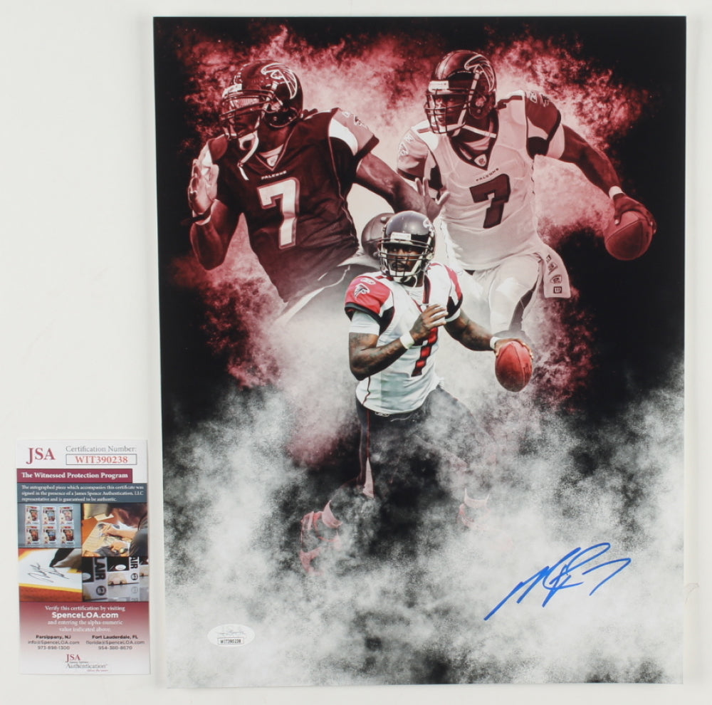 Michael Vick Signed Falcons 11x14 Photo (JSA)