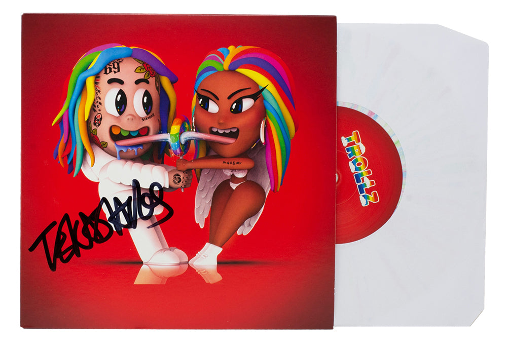 Tekashi 6ix9ine Signed "Trollz" Vinyl Record Album (Beckett)