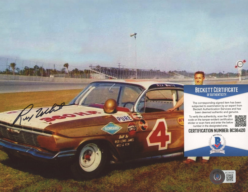 Rex White Signed 8x10 Photo (Beckett COA)
