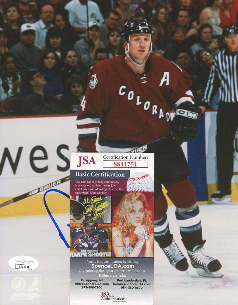 Rob Blake Signed Avalanche 8x10 Photo (JSA COA)