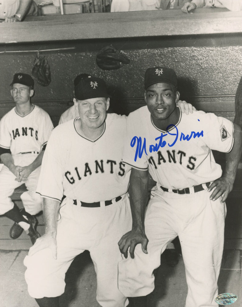 Monte Irvin Signed Giants 8x10 Photo (Schulte Hologram)