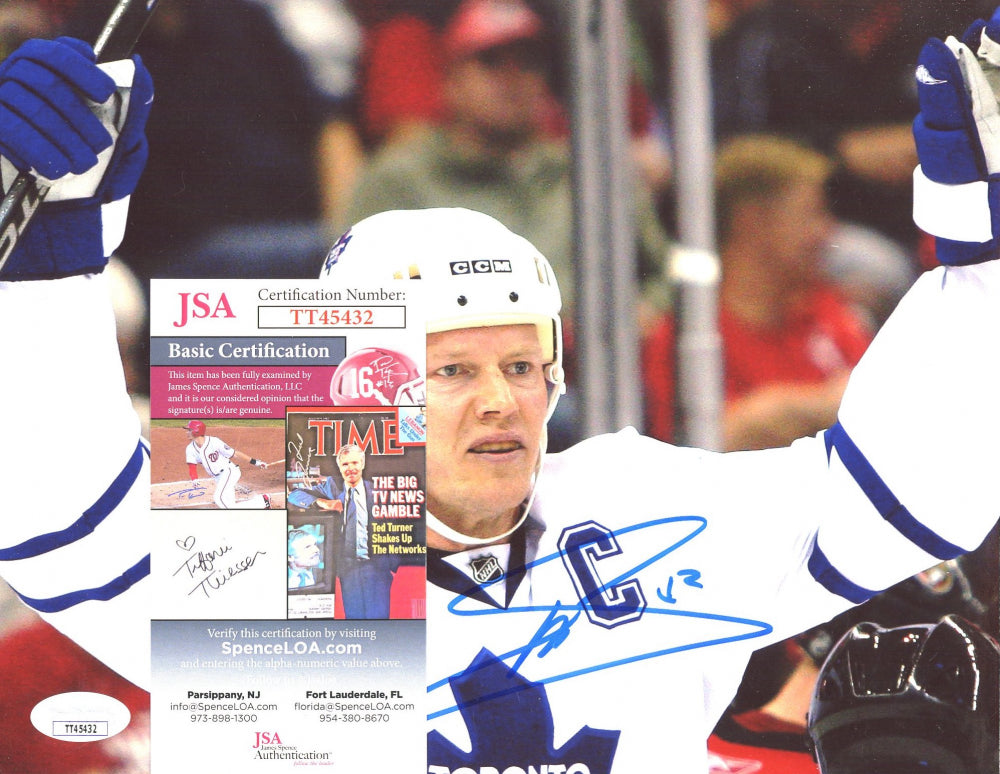 Mats Sundin Signed Maple Leafs 8x10 Photo (JSA COA)