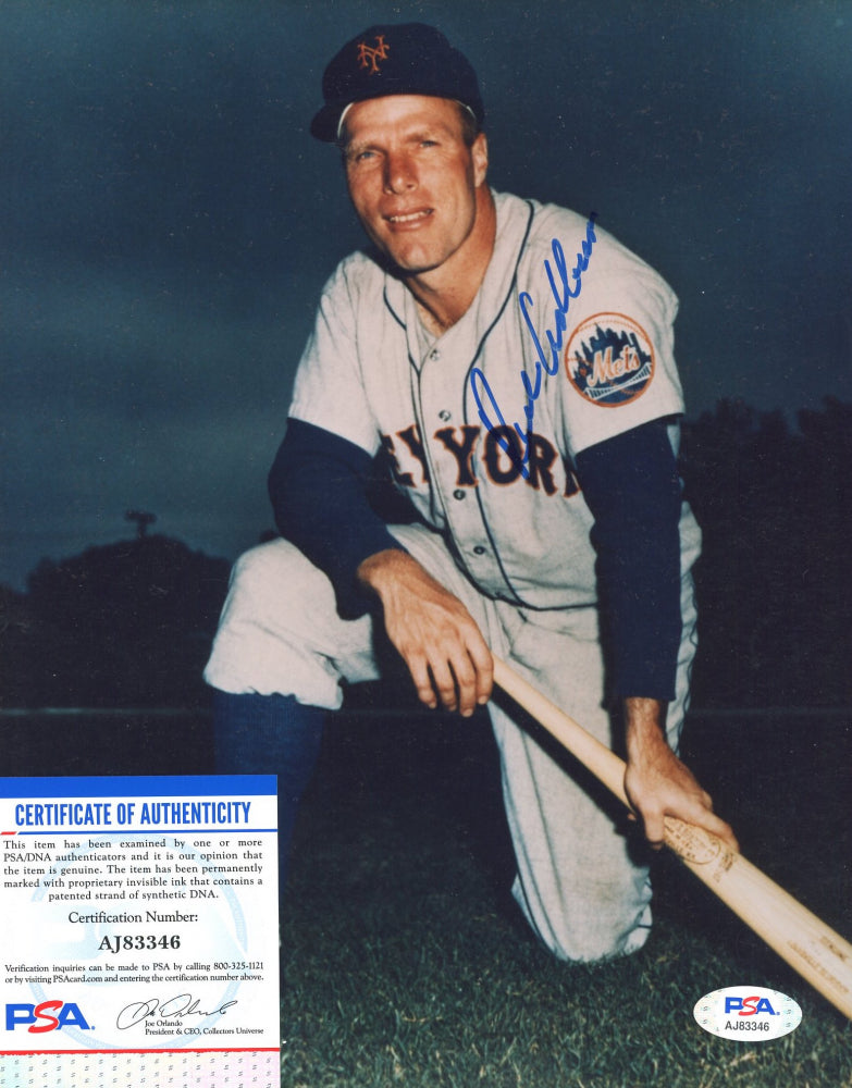 Richie Ashburn Signed Mets 8x10 Photo (PSA)