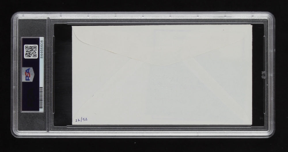 Johnny Bench Signed LE HOF 1989 FDC Envelope - Autograph Graded PSA 8 - Limited Edition #22 / 52