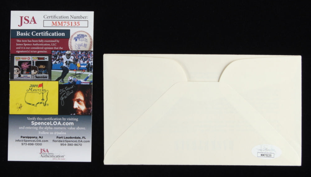 Oscar "Big O" Robertson Signed (JSA COA) 1961 FDC Envelope Inscribed "Best Wishes"