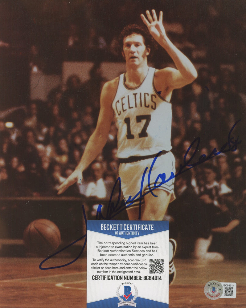 John Havlicek Signed Celtics 8x10 Photo (Beckett)