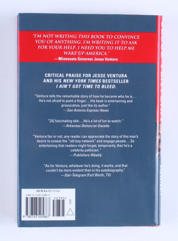 Jesse Ventura Signed (Beckett) "Do I Stand Alone?" Hardcover Book Inscribed "Gov" - 38th Governor of Minnesota