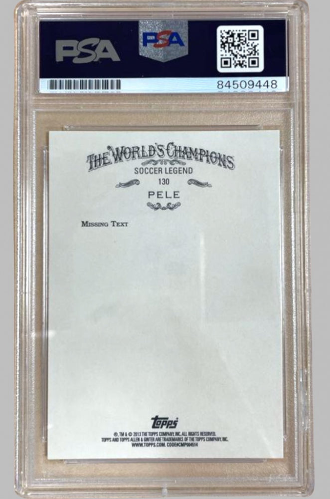 Pele Signed 2013 Topps Allen and Ginter #130A (PSA) Autograph Graded PSA 9