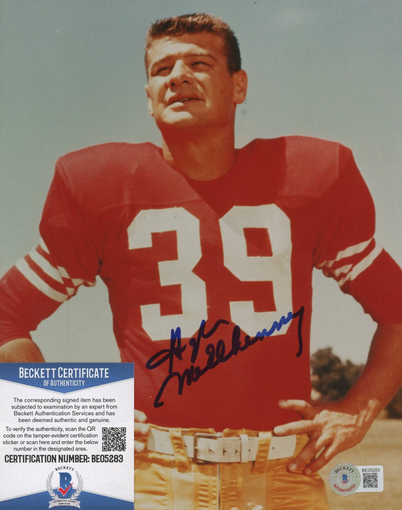 Hugh McElhenny Signed 49ers 8x10 Photo (Beckett)