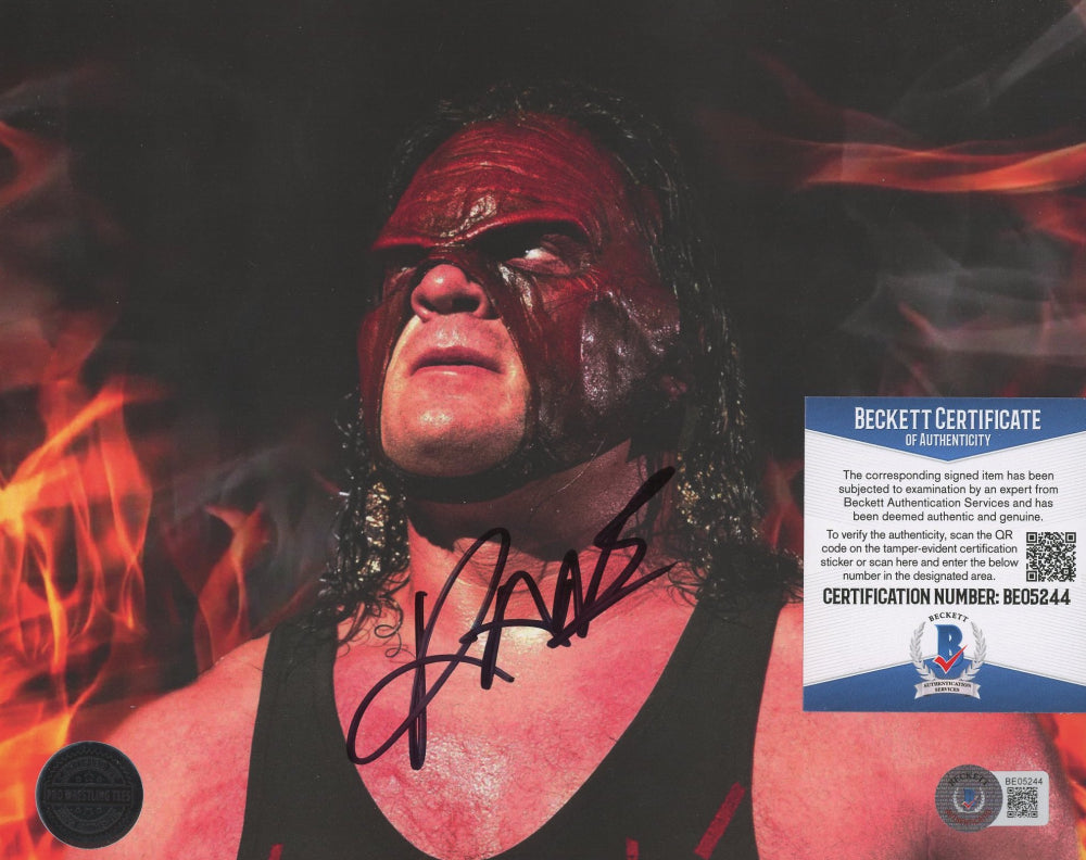 Kane Signed WWE 8x10 Photo (Beckett)