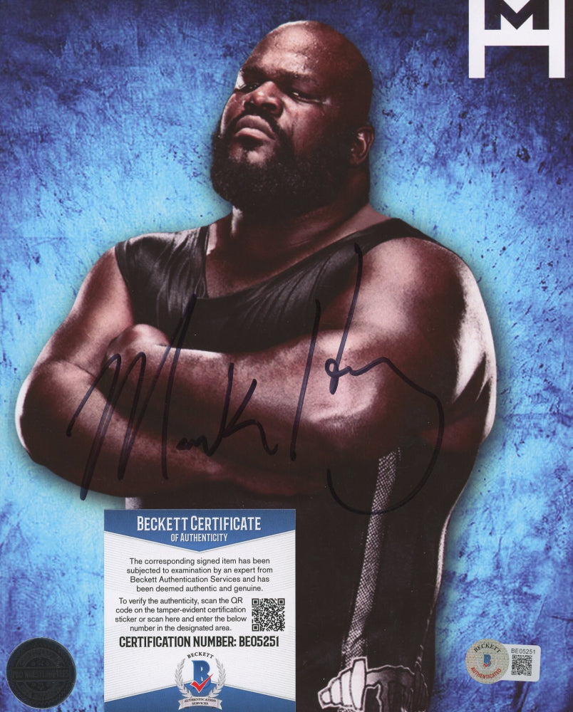 Mark Henry Signed WWE 8x10 Photo (Beckett)