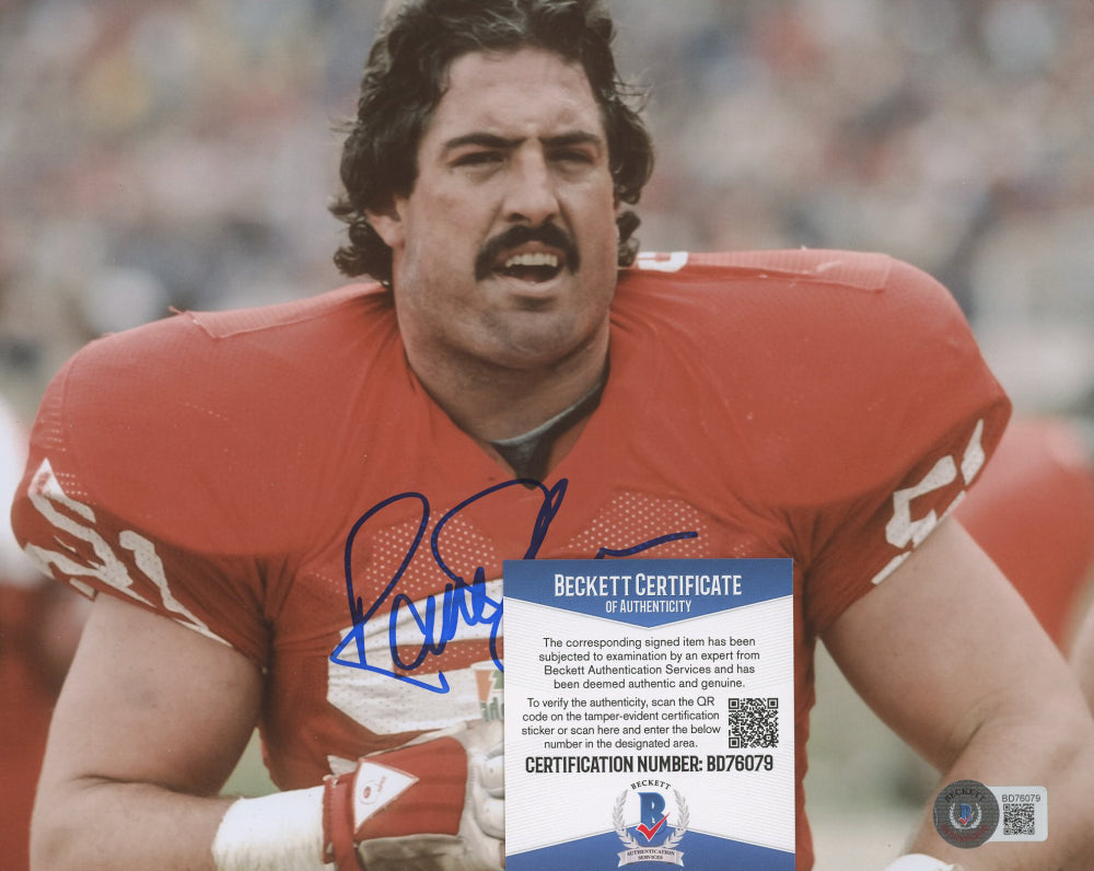 Randy Cross Signed 49ers 8x10 Photo (Beckett)